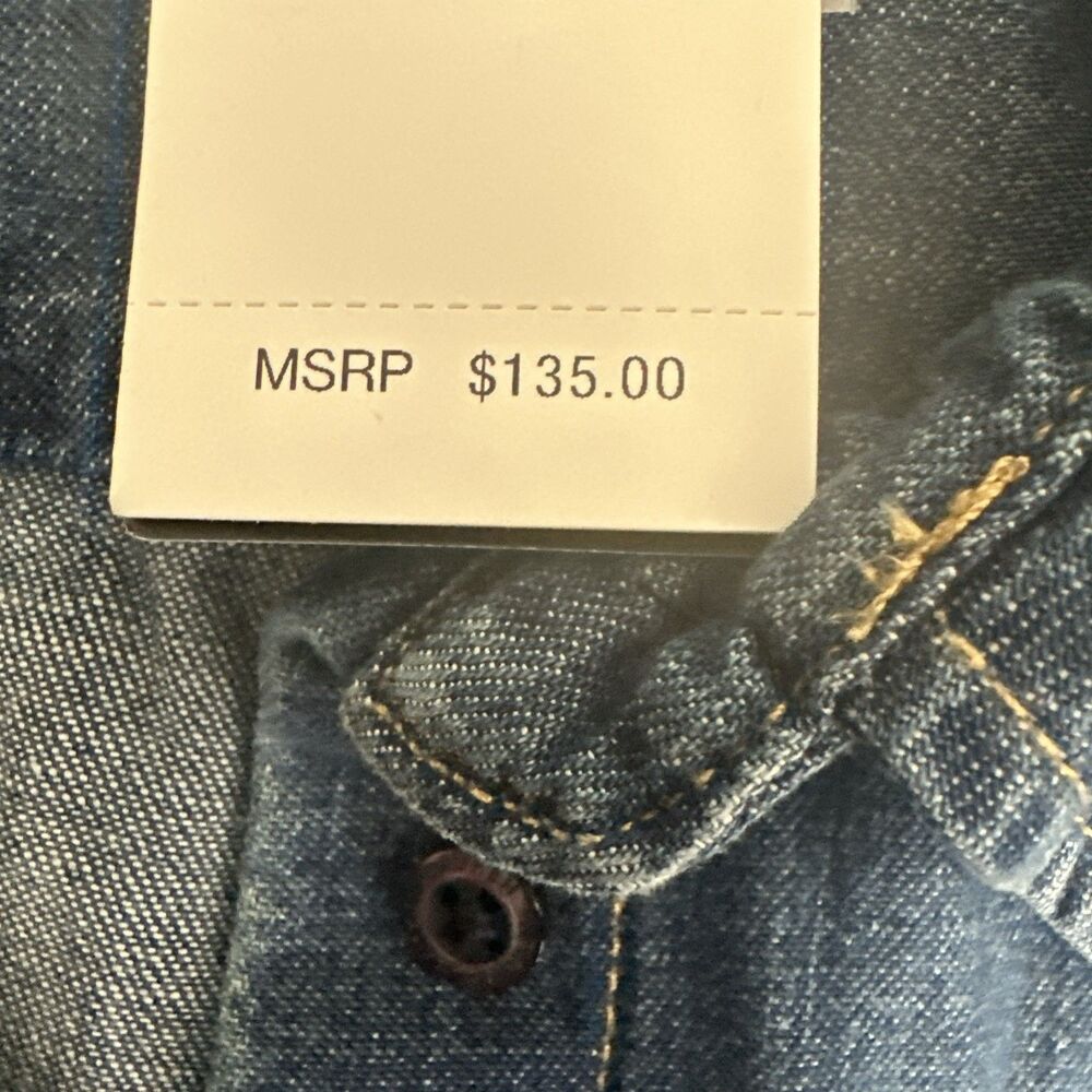 Lauren Ralph Lauren Women's 100% Cotton Denim Shirt Blue Atecco Wash Size XL - Picture 10 of 13